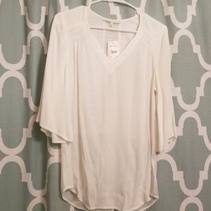 Light Cream Polyester Blouse